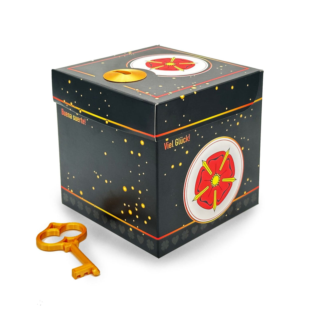 Schlossbox mit Schlüssel Glück Lippische Rose