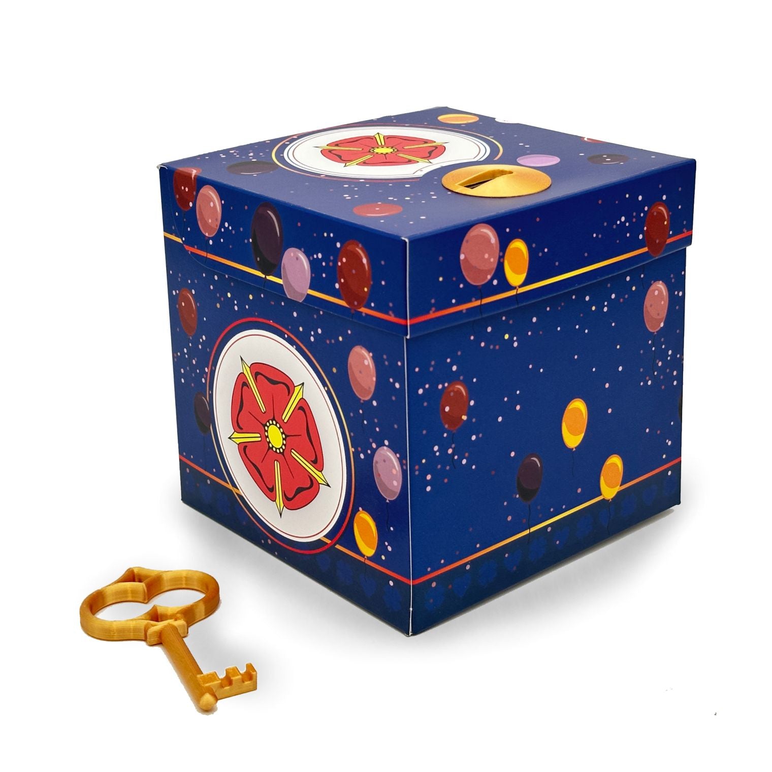 Schlossbox mit Schlüssel Geburtstag Lippische Rose