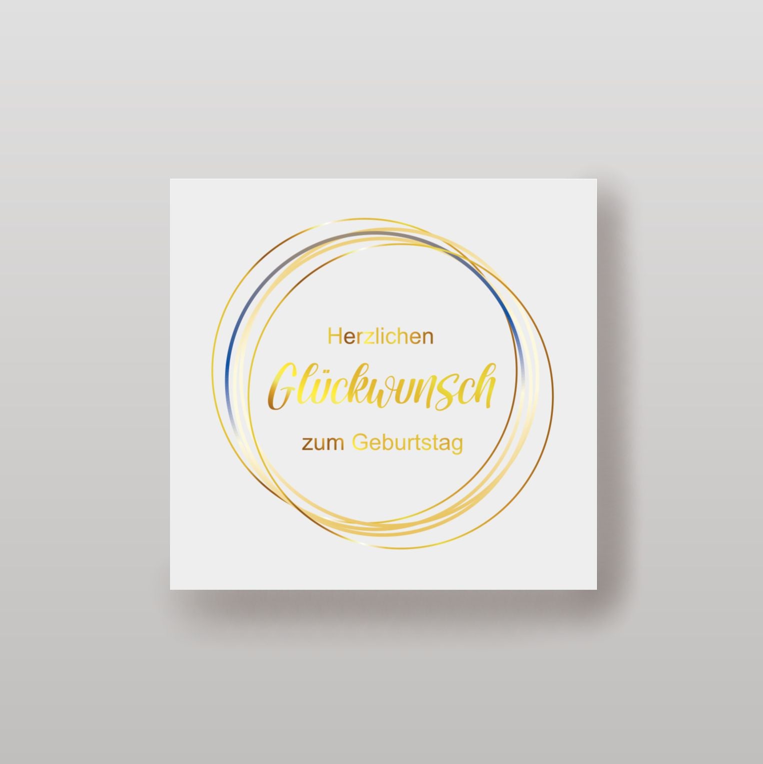 Magnetbox weiß - Herzlichen Glückwunsch zum Geburtstag