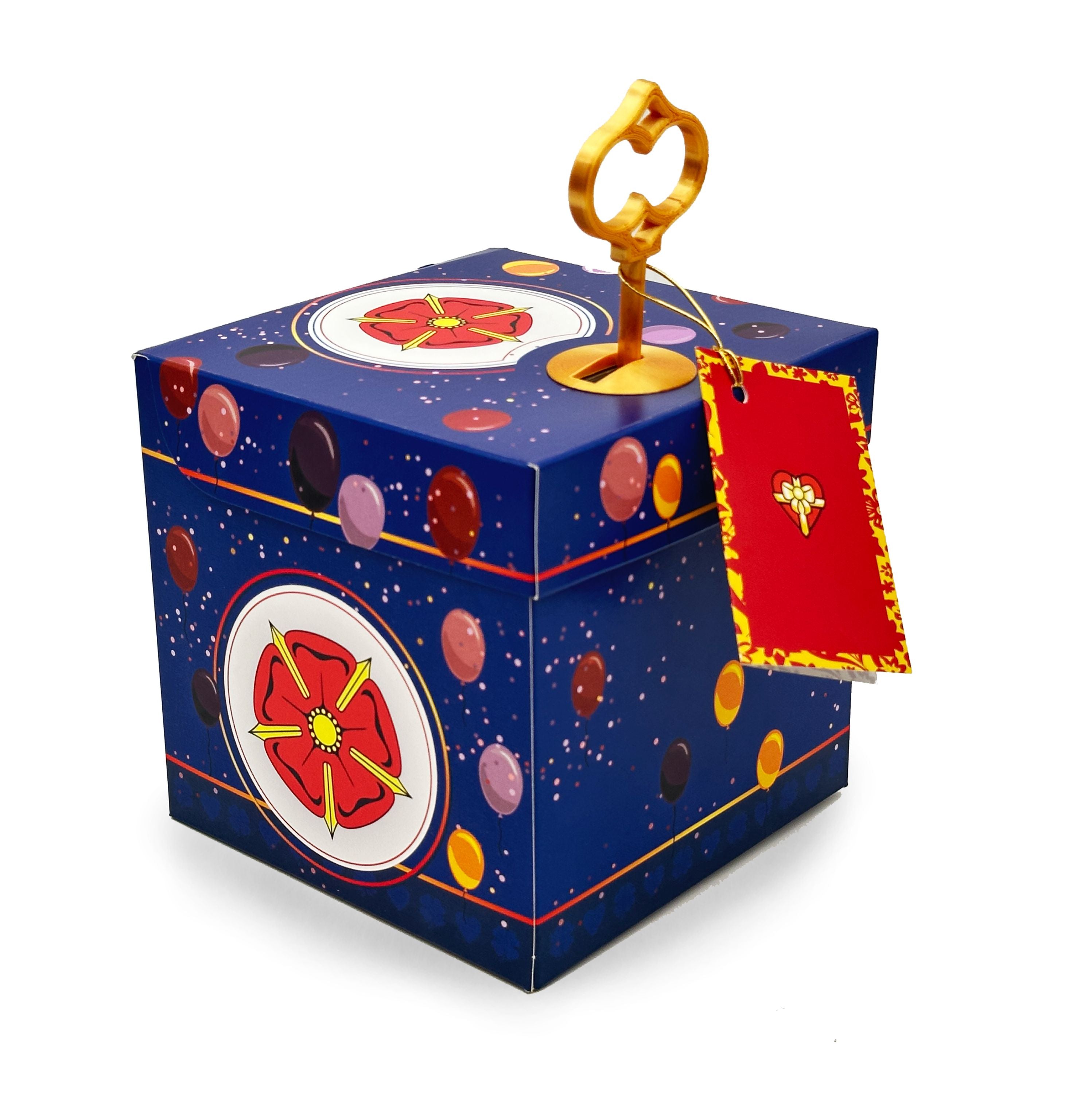 Schlossbox mit Schlüssel Geburtstag Lippische Rose