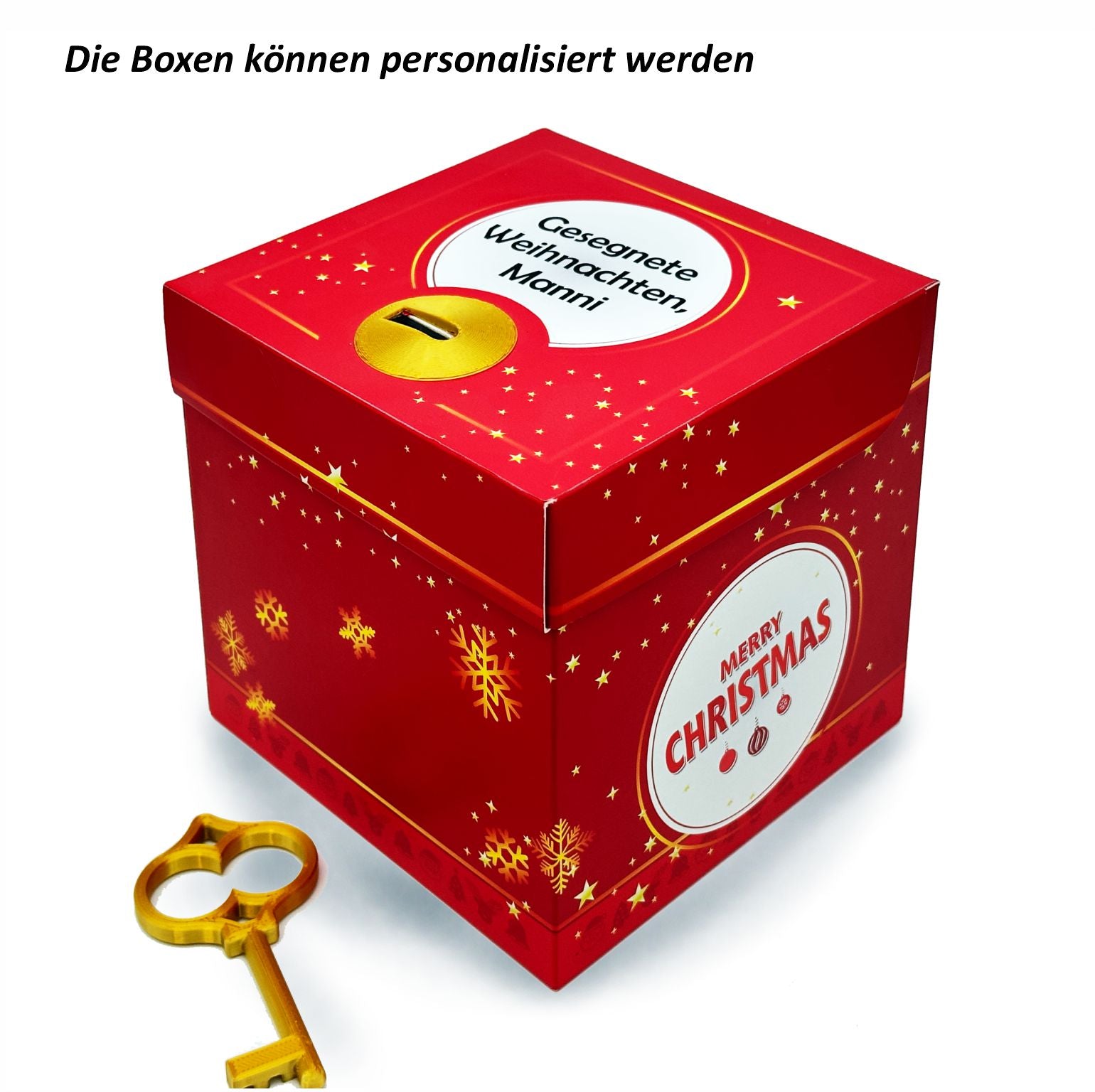 Schlossbox mit Schlüssel Weihnachten