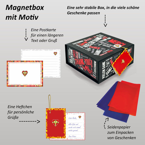 Magnetbox Danke schwarz