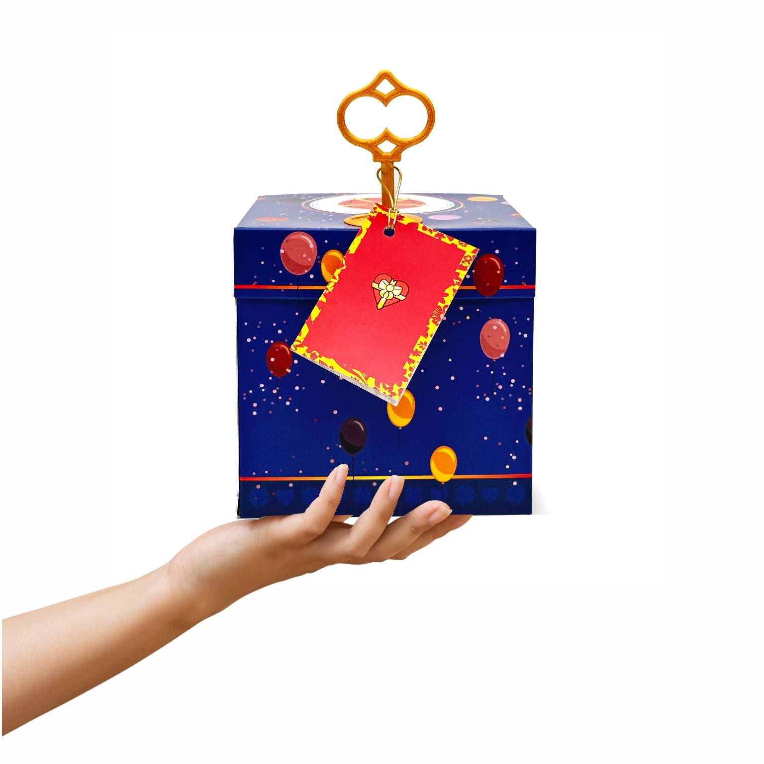 Schlossbox mit Schlüssel Geburtstag Lippische Rose