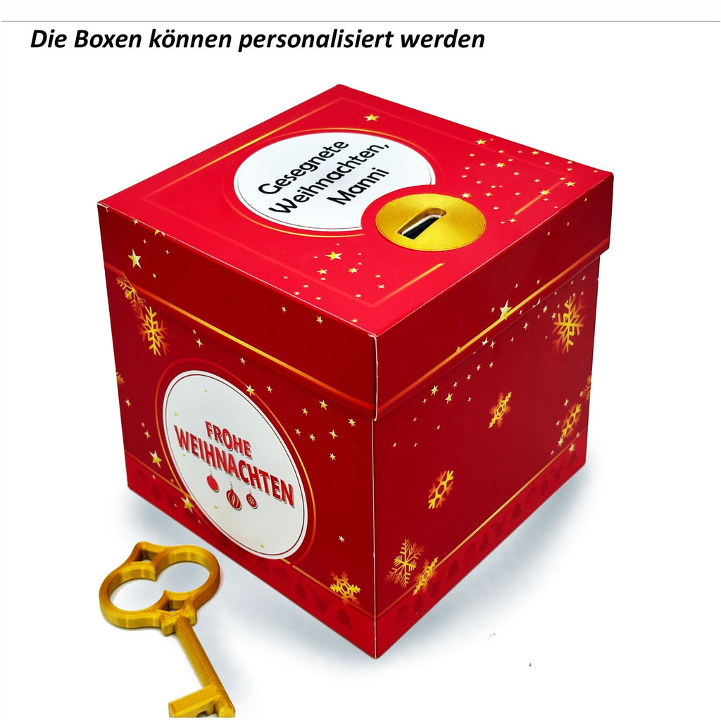 Schlossbox mit Schlüssel Weihnachten