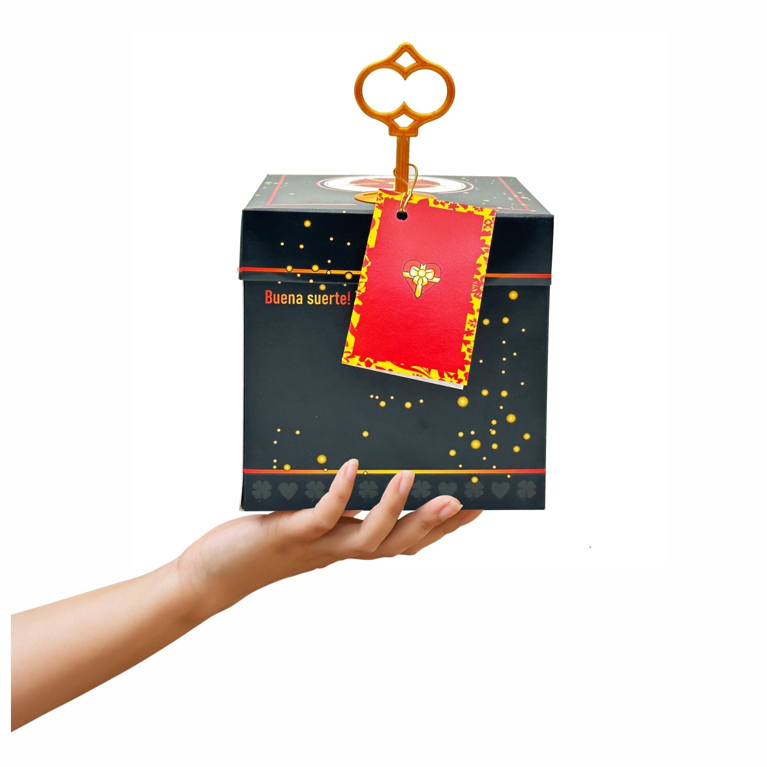 Schlossbox mit Schlüssel Glück Lippische Rose