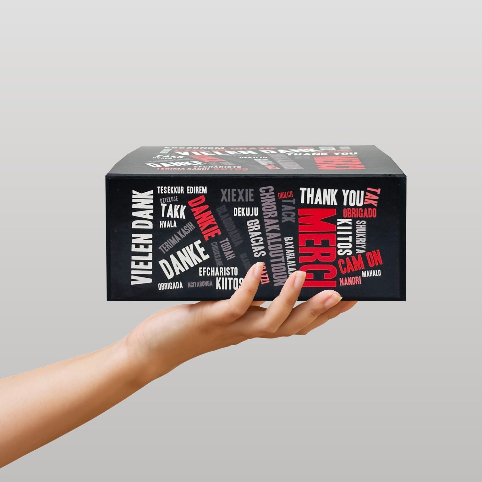 Magnetbox Danke schwarz