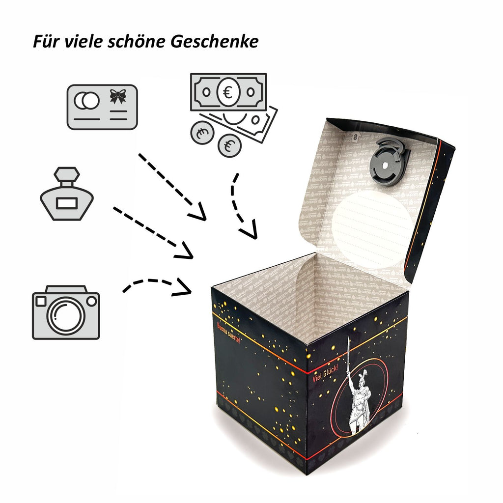 Schlossbox mit Schlüssel Glück Hermannsdenkmal