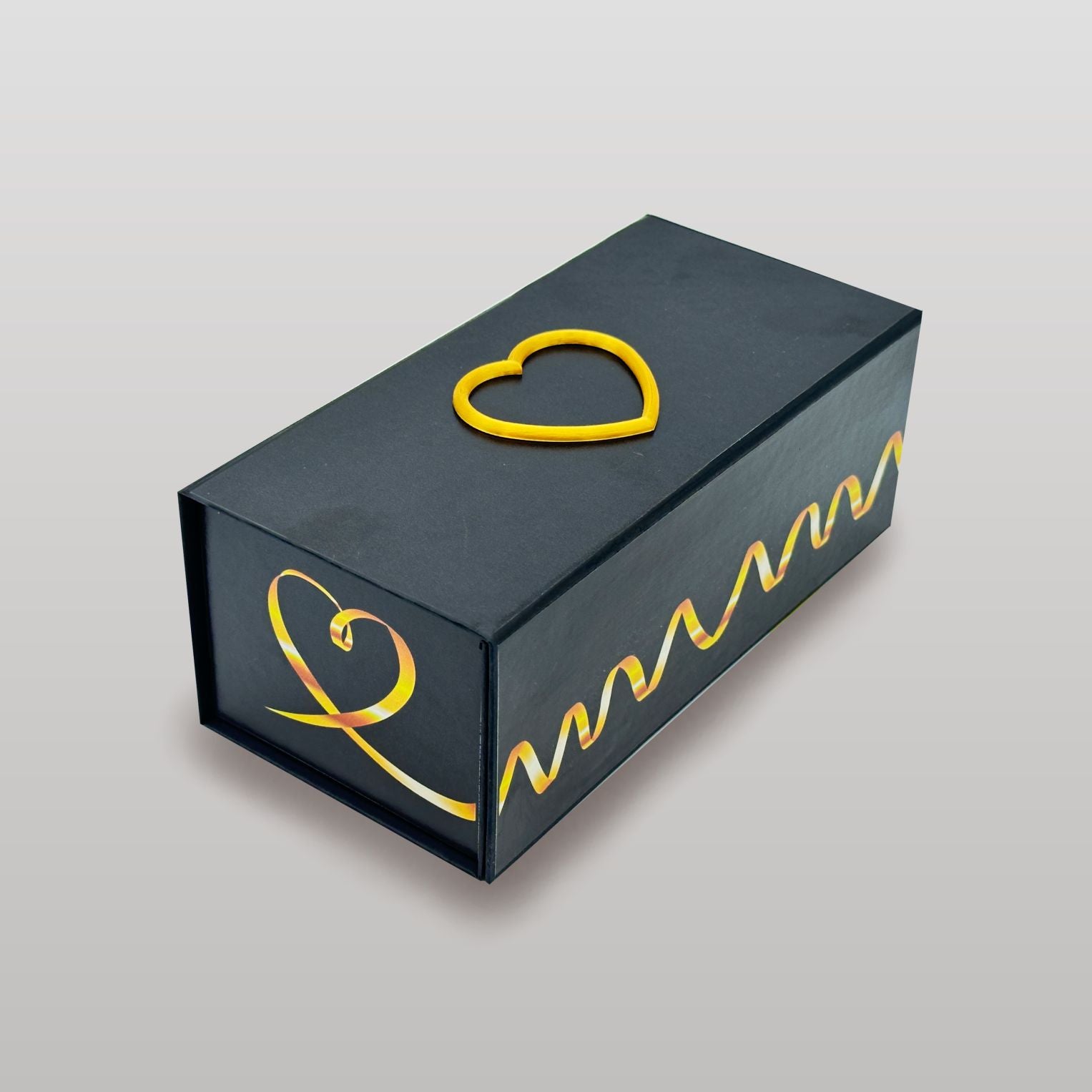 Magnetbox schwarz mit 3D Herz