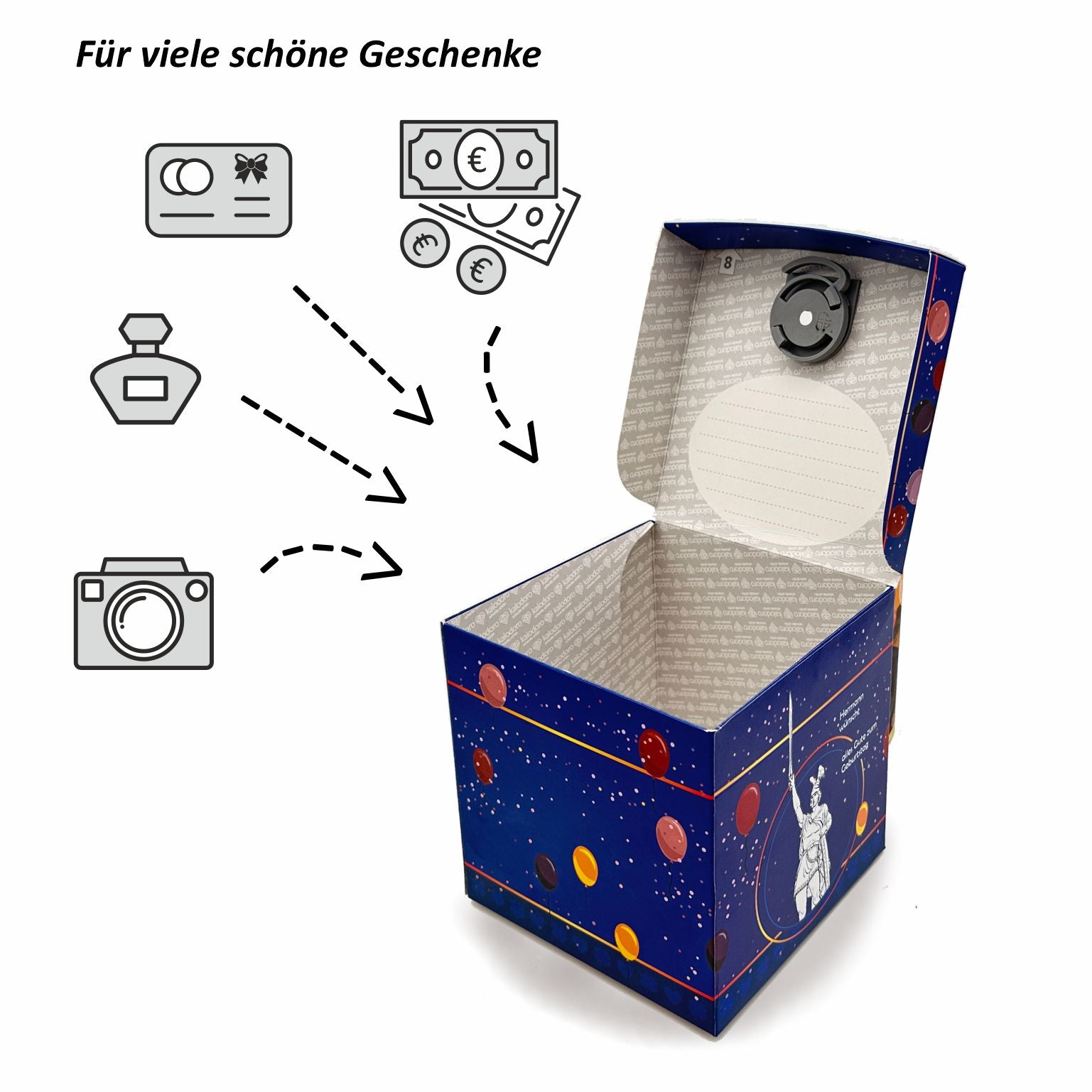 Schlossbox mit Schlüssel Geburtstag Hermannsdenkmal
