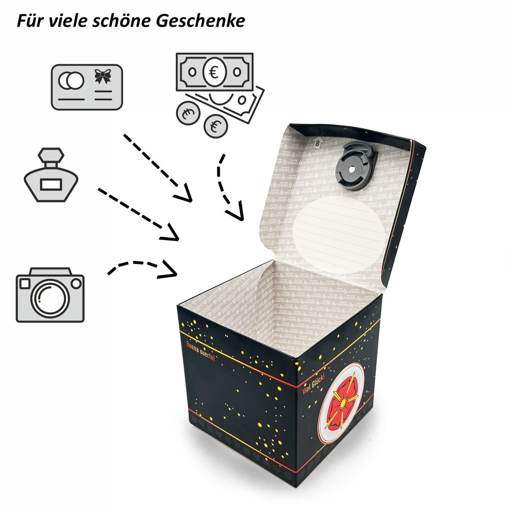 Schlossbox mit Schlüssel Glück Lippische Rose