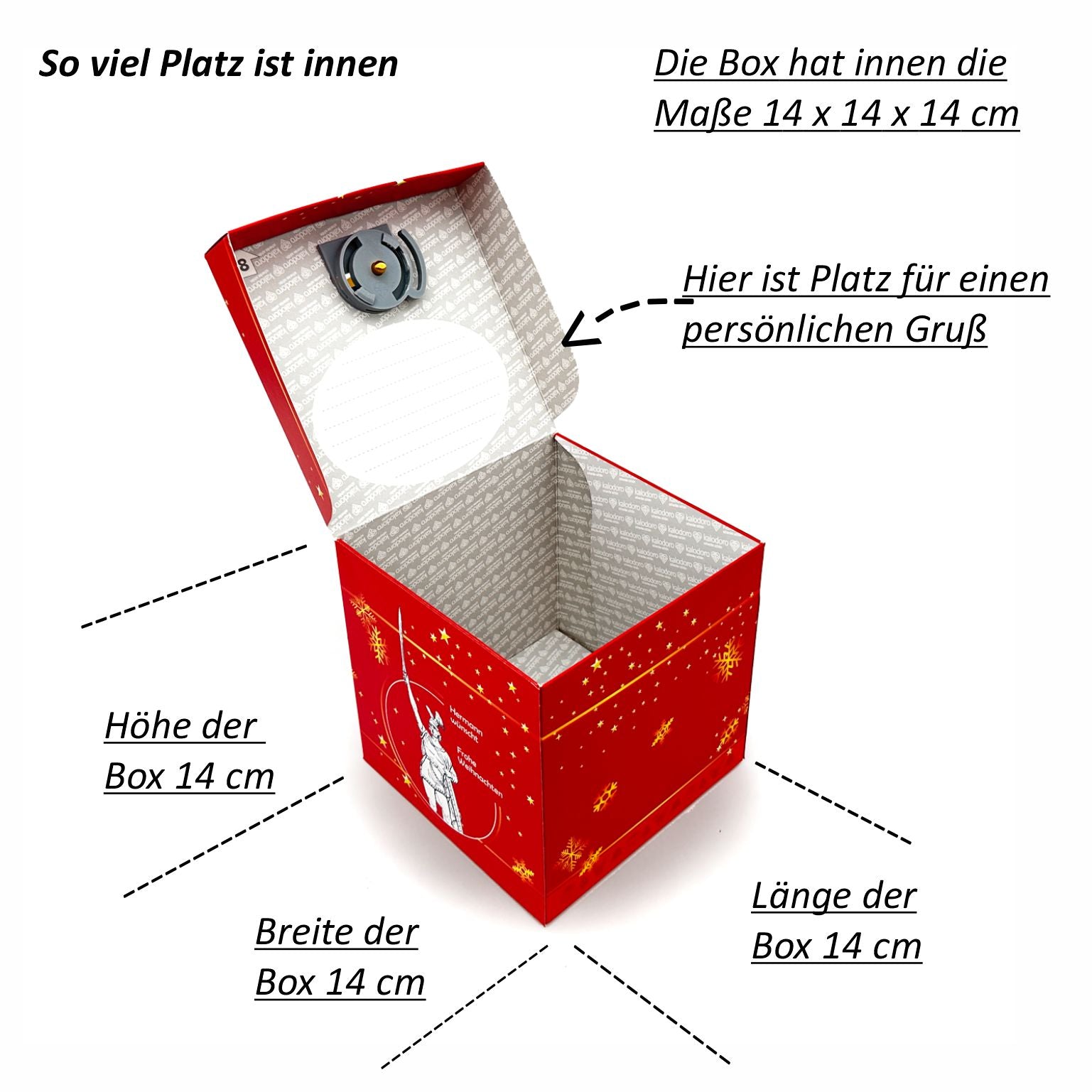 Schlossbox mit Schlüssel Weihnachten Hermannsdenkmal
