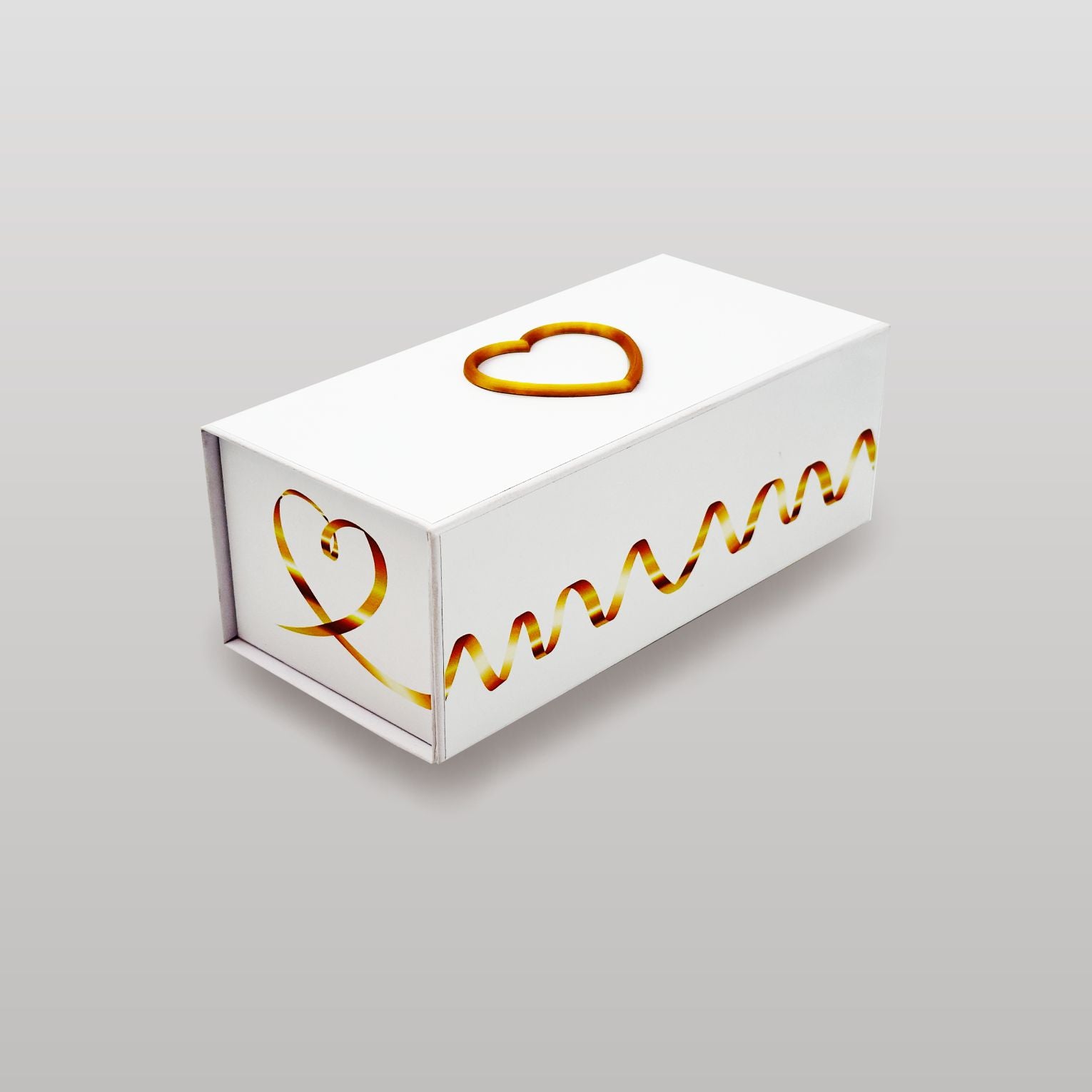 Magnetbox weiß mit 3D Herz