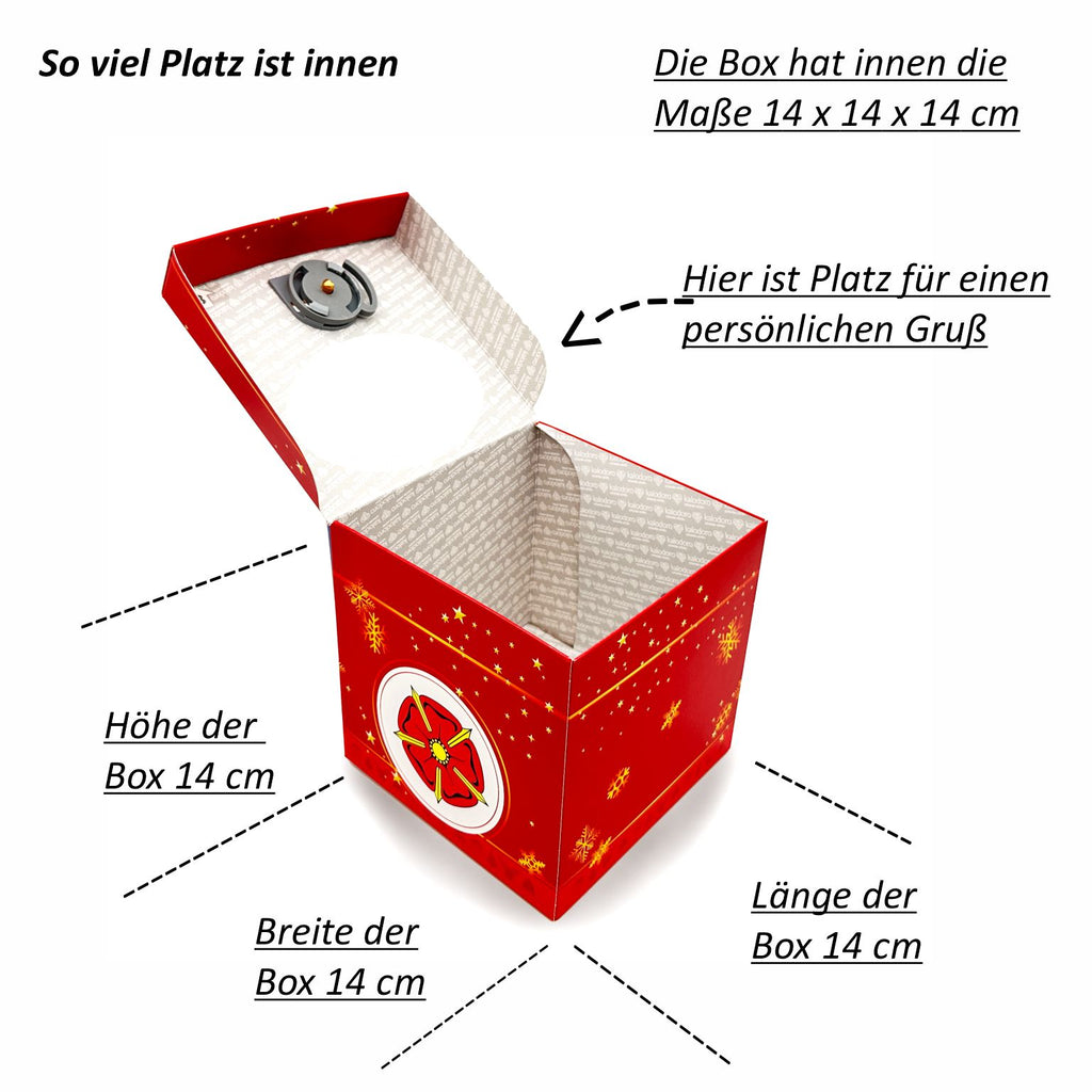 Schlossbox mit Schlüssel Weihnachten Lippische Rose