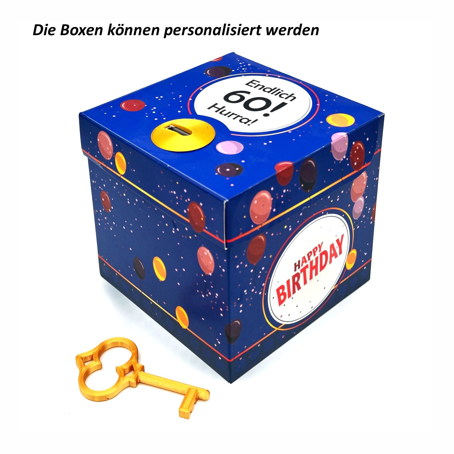 Schlossbox mit Schlüssel Geburtstag
