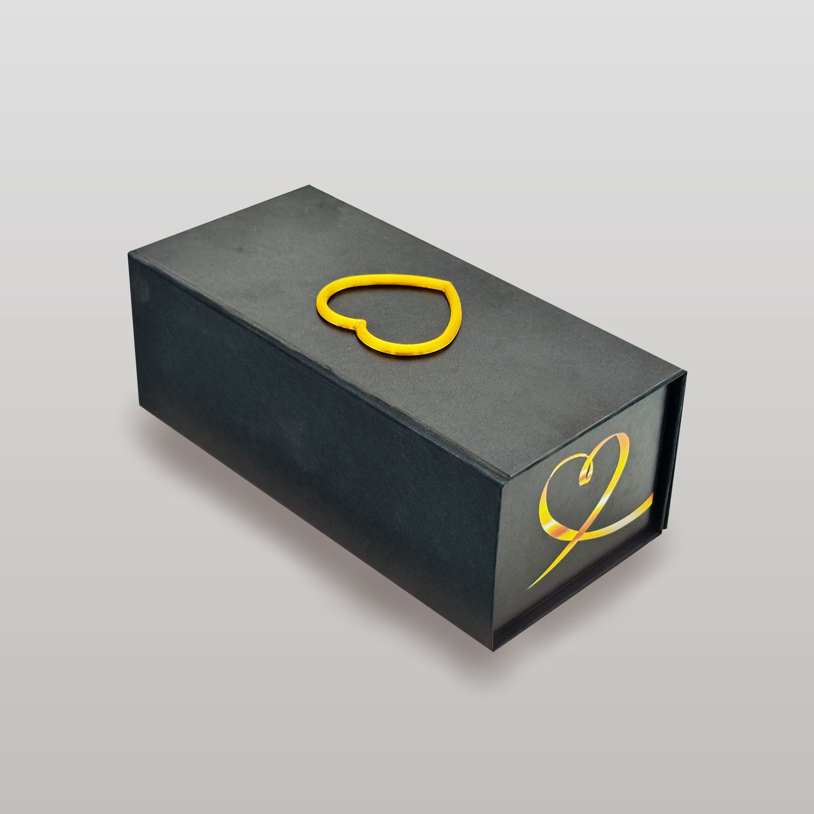 Magnetbox schwarz mit 3D Herz