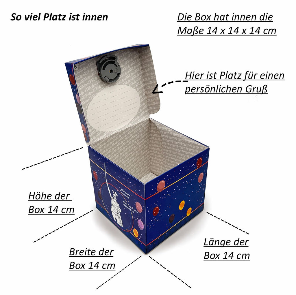 Schlossbox mit Schlüssel Geburtstag Hermannsdenkmal