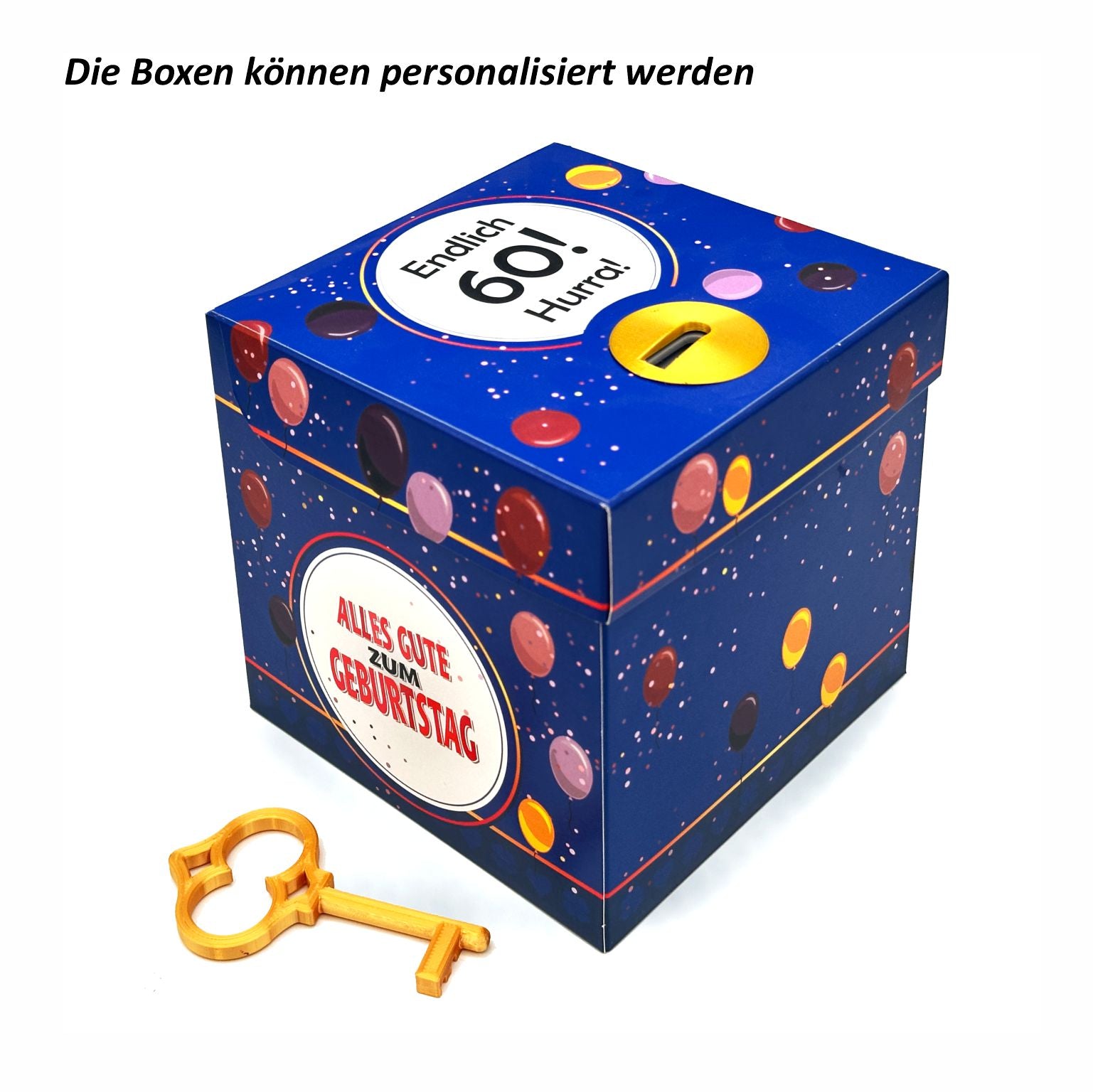 Schlossbox mit Schlüssel Geburtstag
