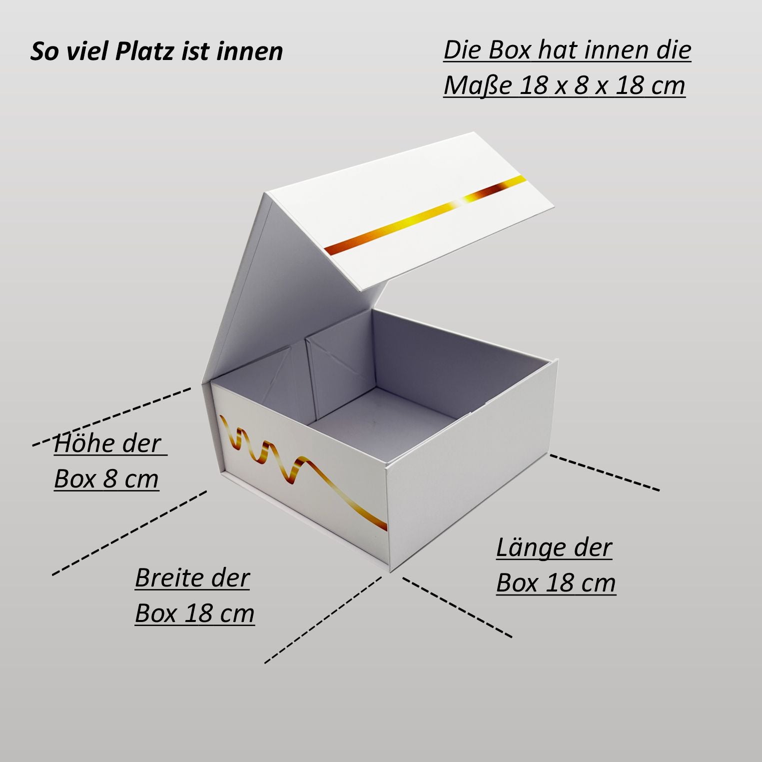 Magnetbox weiß - Herzlichen Glückwunsch zum Geburtstag