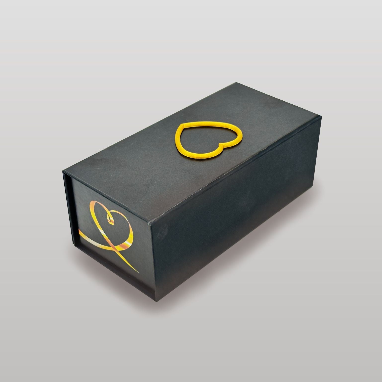 Magnetbox schwarz mit 3D Herz