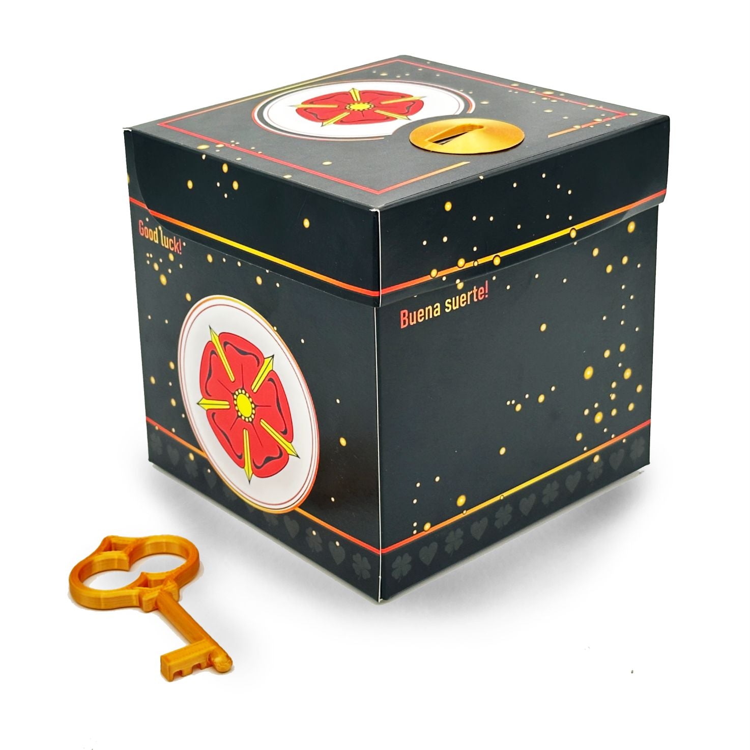 Schlossbox mit Schlüssel Glück Lippische Rose