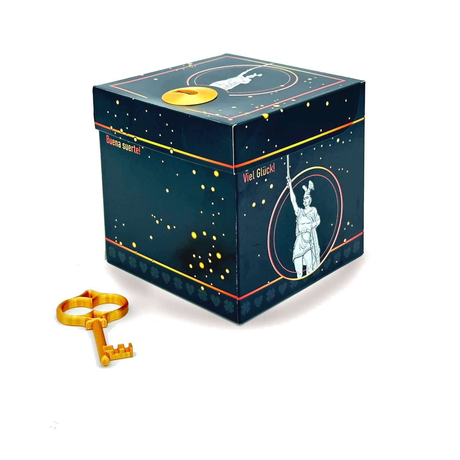 Schlossbox mit Schlüssel Glück Hermannsdenkmal