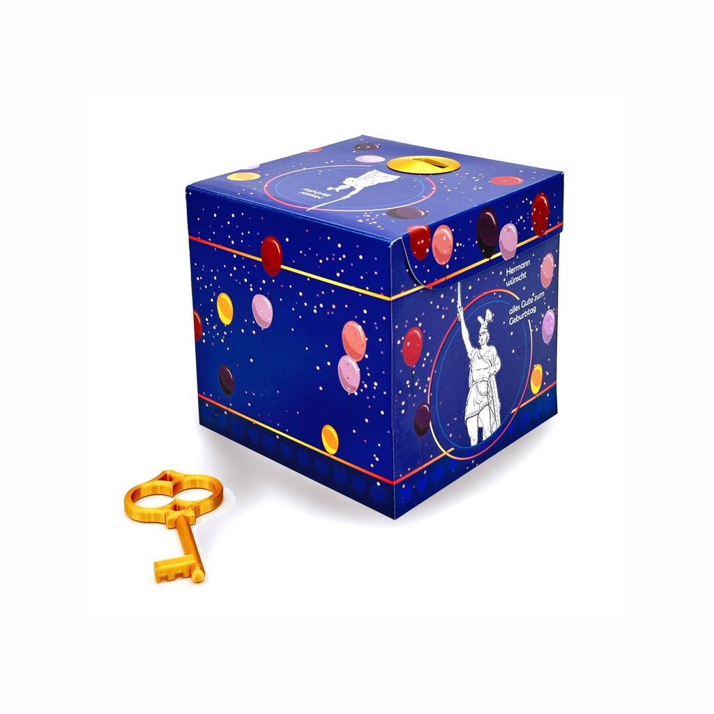 Schlossbox mit Schlüssel Geburtstag Hermannsdenkmal