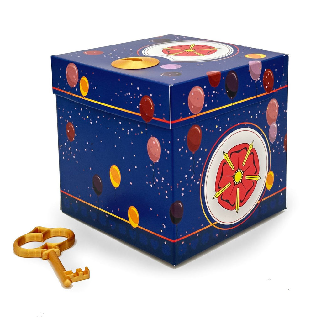 Schlossbox mit Schlüssel Geburtstag Lippische Rose