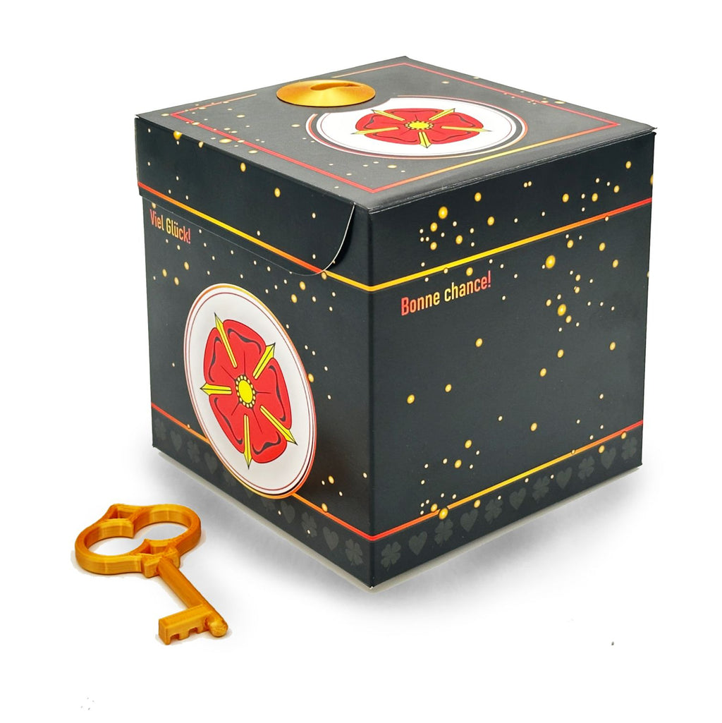 Schlossbox mit Schlüssel Glück Lippische Rose