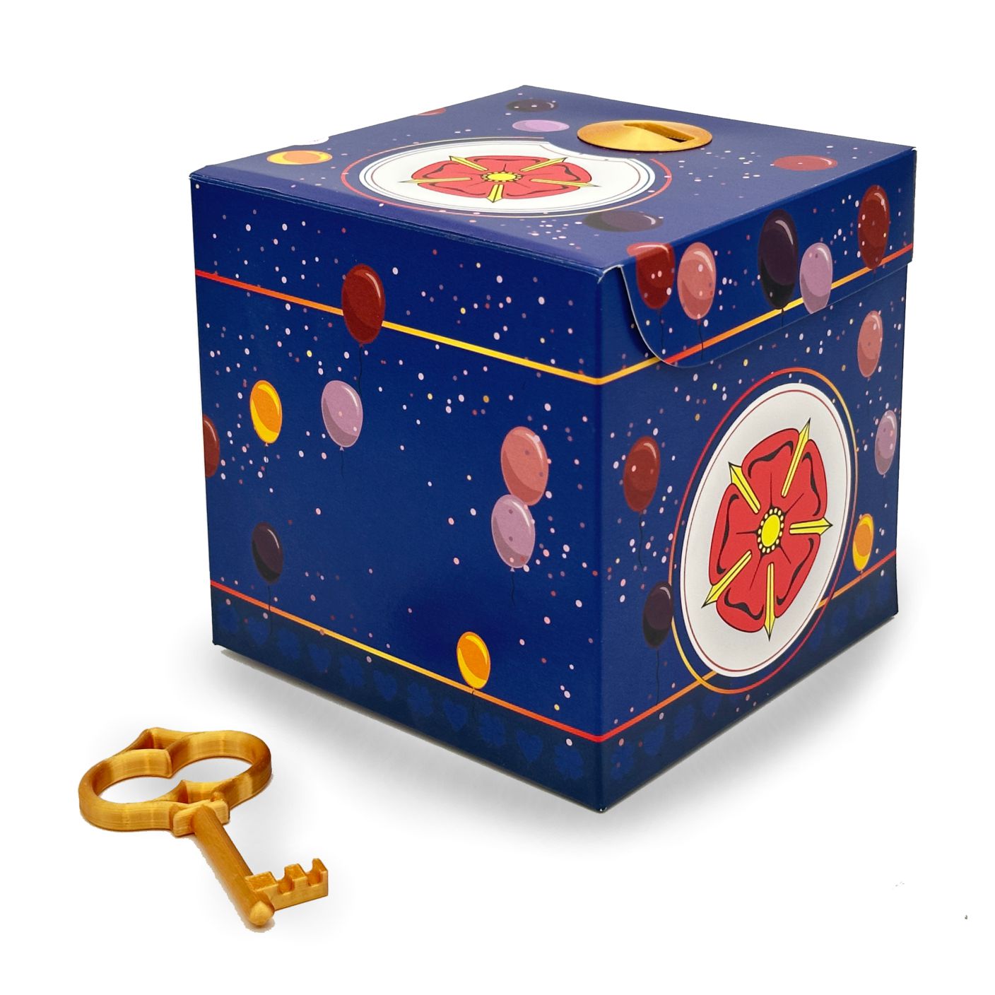 Schlossbox mit Schlüssel Geburtstag Lippische Rose