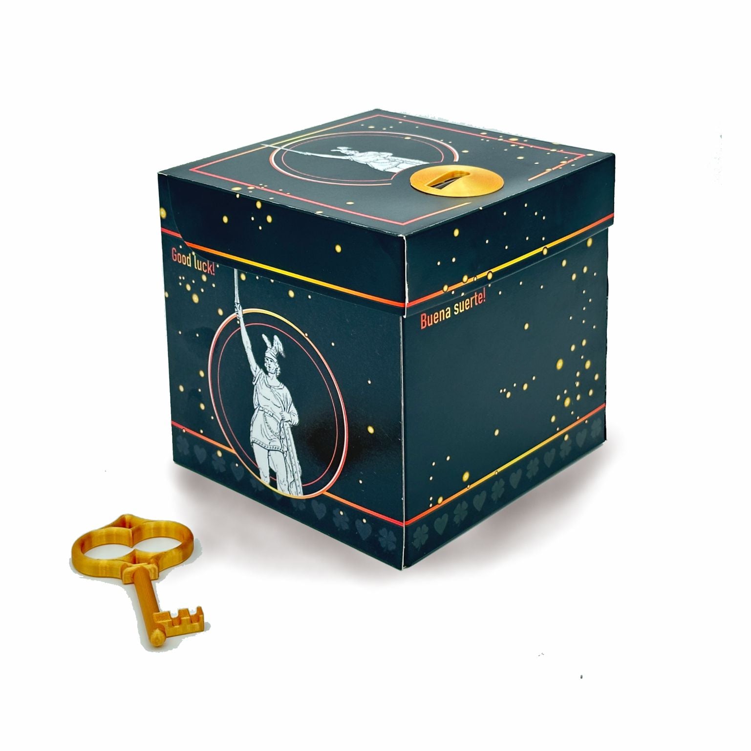 Schlossbox mit Schlüssel Glück Hermannsdenkmal