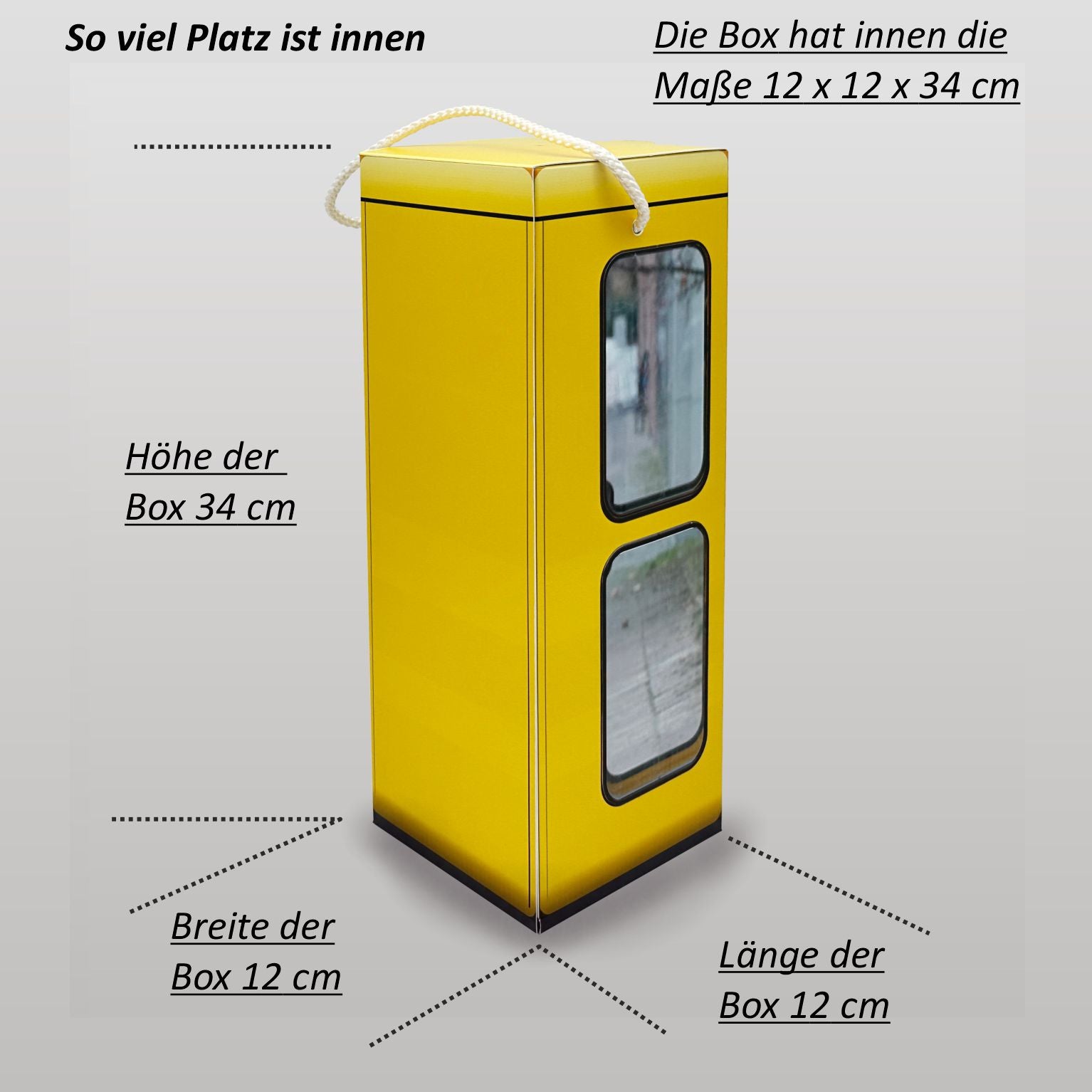 Geschenkbox für Flaschen - Telefonzelle Deutschland