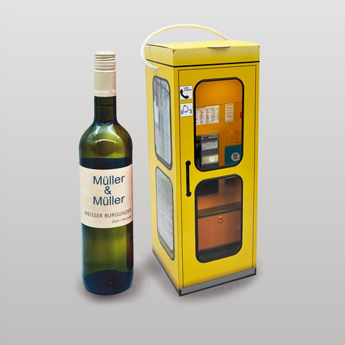 Geschenkbox für Flaschen - Telefonzelle Deutschland