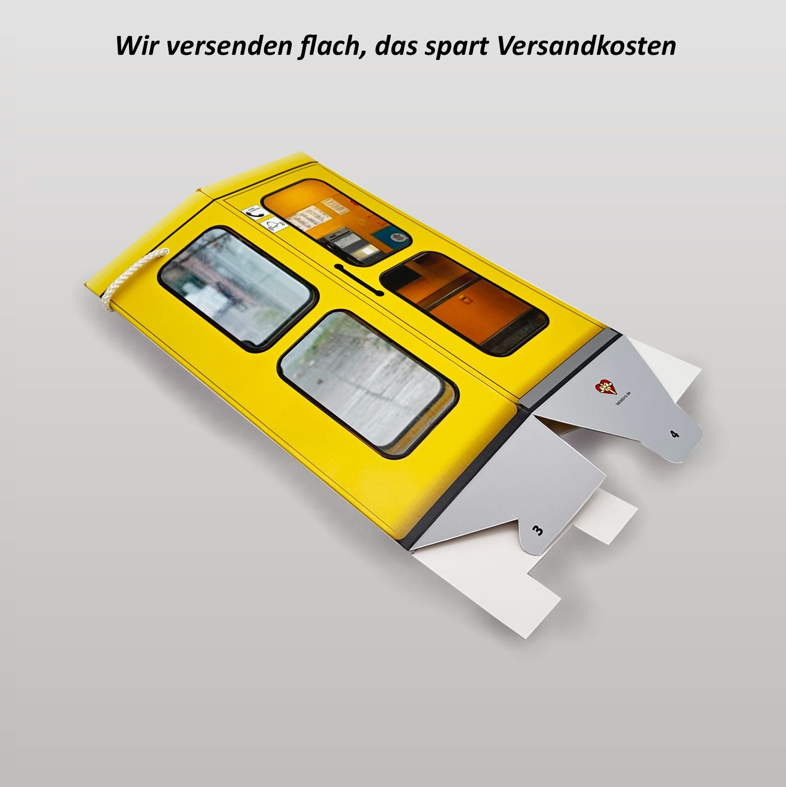 Geschenkbox für Flaschen - Telefonzelle Deutschland