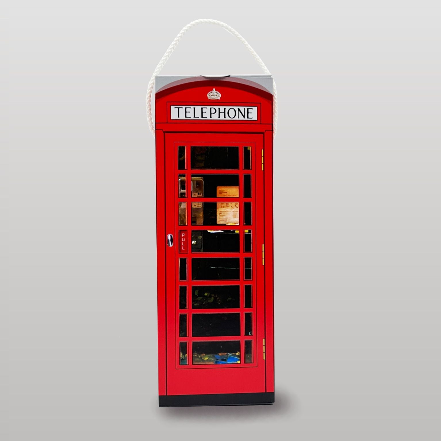 Geschenkbox für Flaschen - Telefonzelle Großbritannien