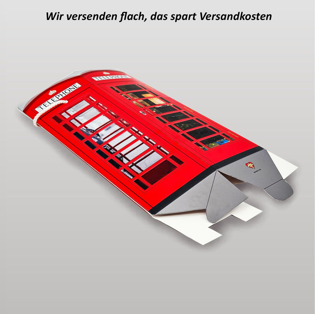 Geschenkbox für Flaschen - Telefonzelle Großbritannien