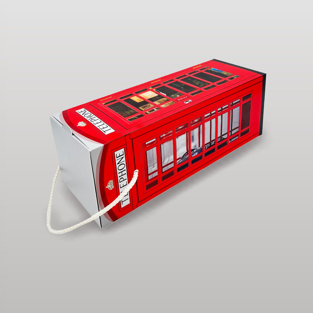 Geschenkbox für Flaschen - Telefonzelle Großbritannien
