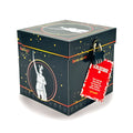 Rätselbox Glück mit Hermannsdenkmal aus Detmold mit  Zahlenschloss und Rätselanhänger – originelle Geschenkverpackung für Geldgeschenke. Schwarz mit goldenen Sprenkeln.