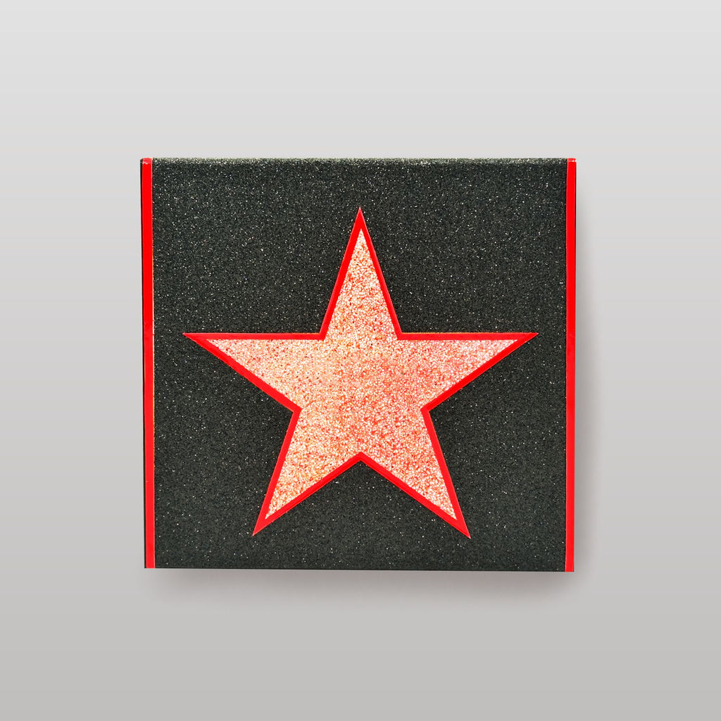 Glitzer-Magnetbox schwarz mit Stern - Walk of Fame