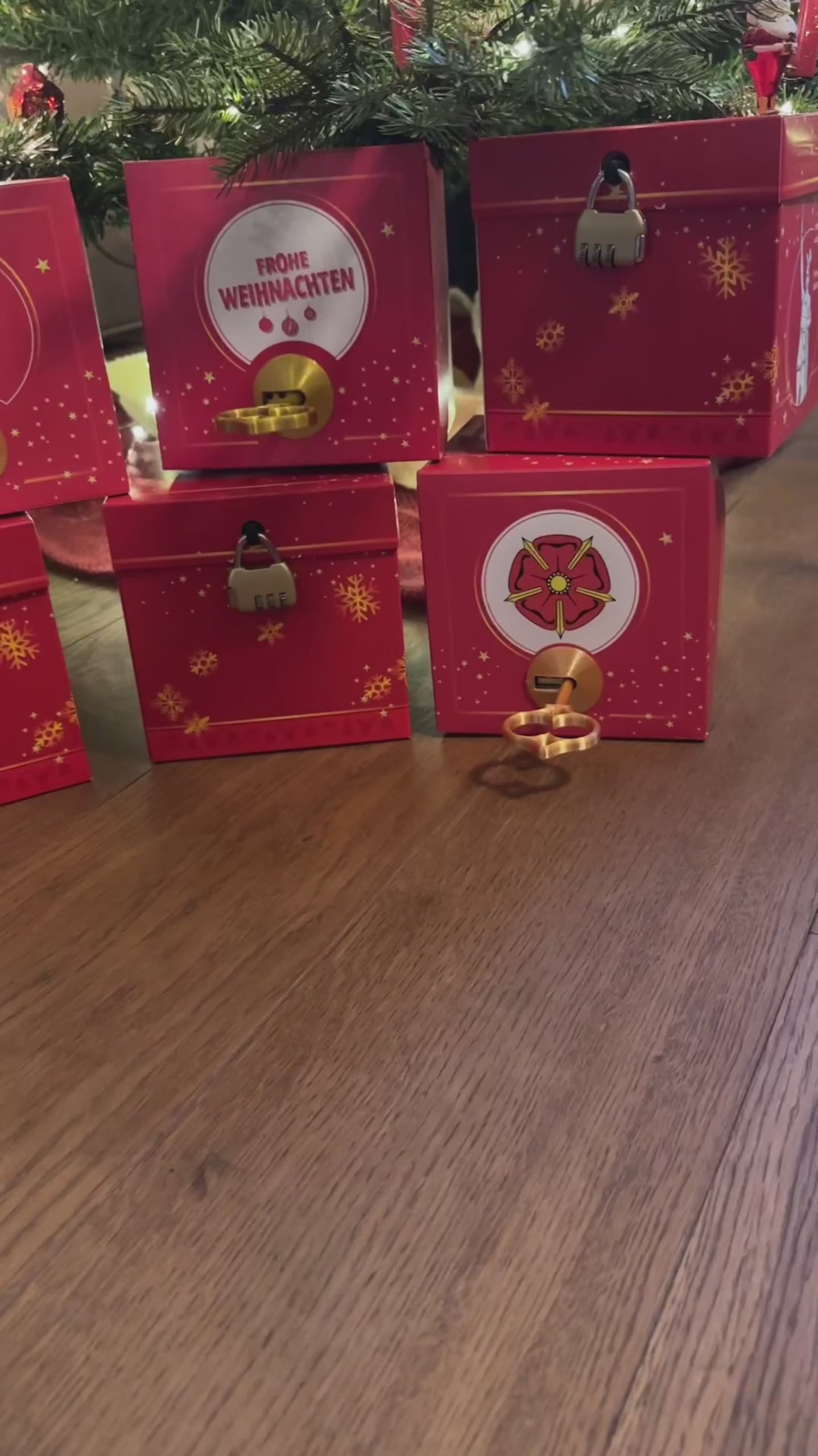 Schlossbox mit Schlüssel Weihnachten Lippische Rose