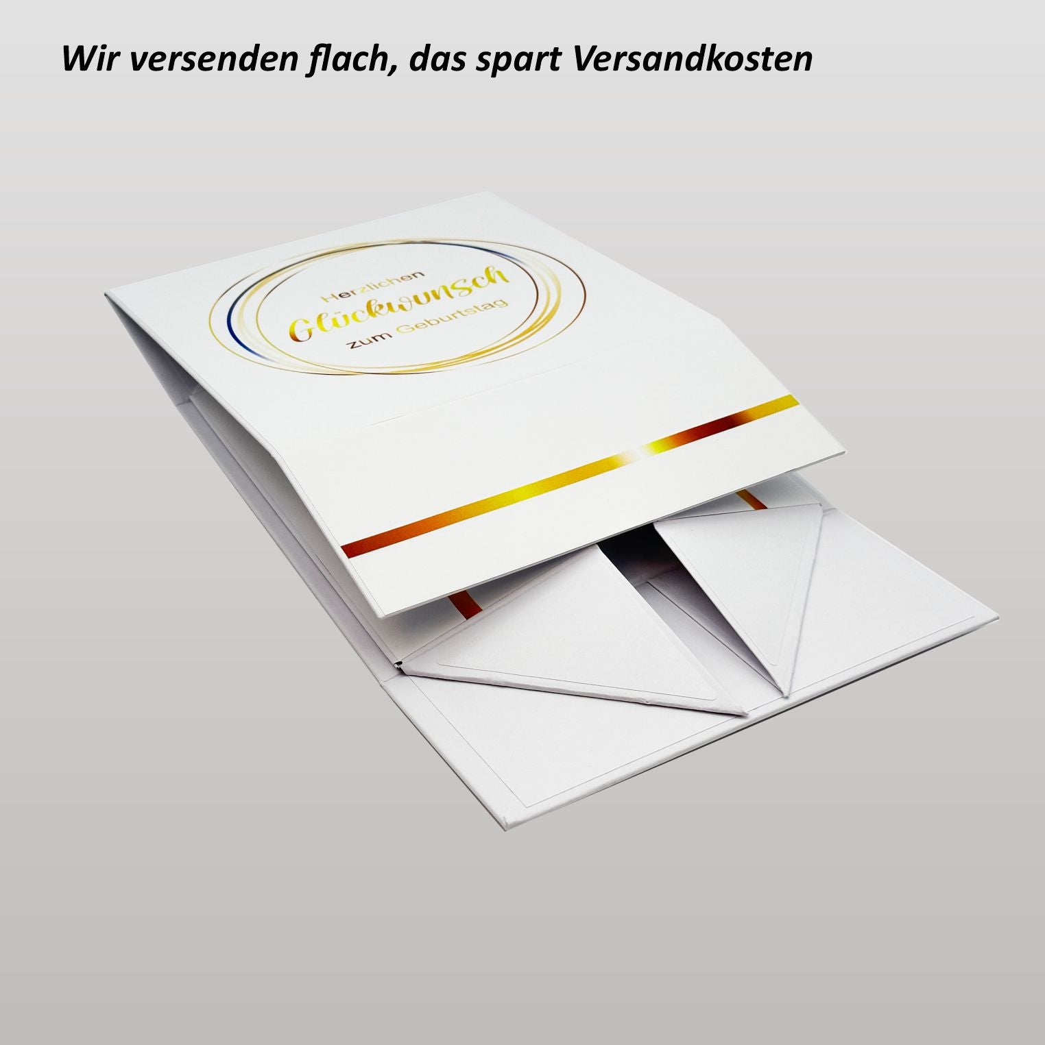 Magnetbox weiß - Herzlichen Glückwunsch zum Geburtstag